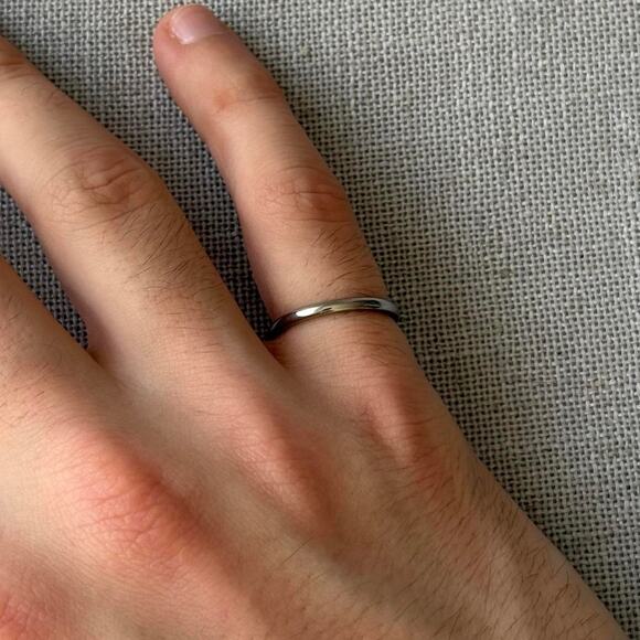 Silver band vintage style MENS2 - Picture 2 of 4